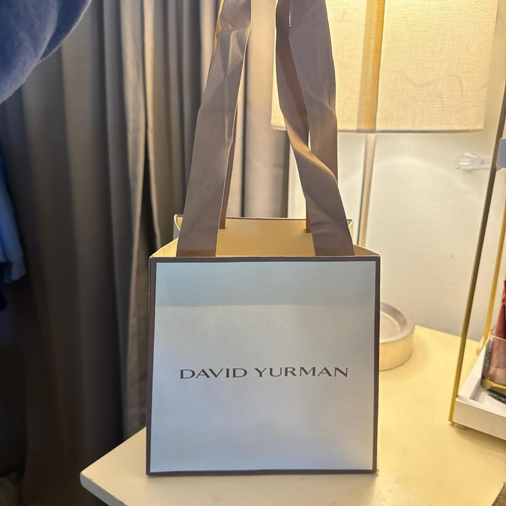 David Yurman White and Tan Bag